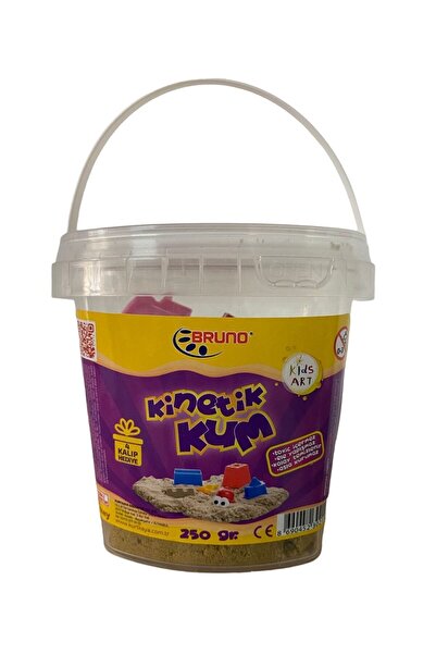 Bruno KİNETİK KUM 250 Gr Kinetik Oyun Kumu( 4 Adet Kalıp Hediyeli)