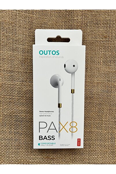 PAX8 BASS Beyaz Kulaklık Uyumlu