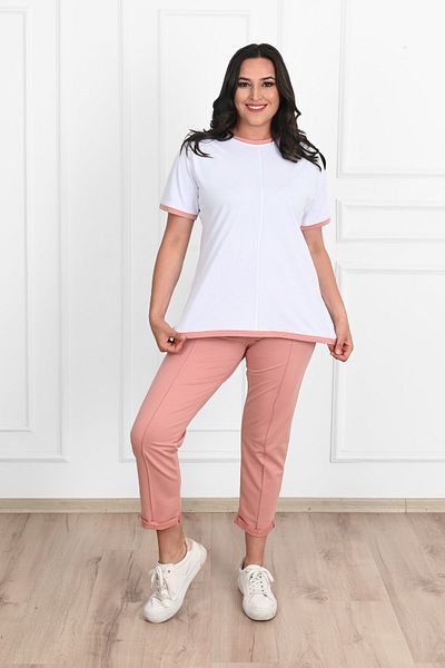 Koza Butik Γυναικείο Σετ Φούτερ με Λεπτομέρεια Πλάτης Plus Size 3804-23