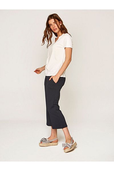 Faik Sönmez Straight Fit Knitted Capri 00057