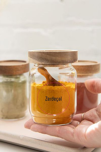 EGESTA 216 Pieces Washable Spice Pulses Nuts Plant Tea Coffee Nuts Jar Label 4x4cm