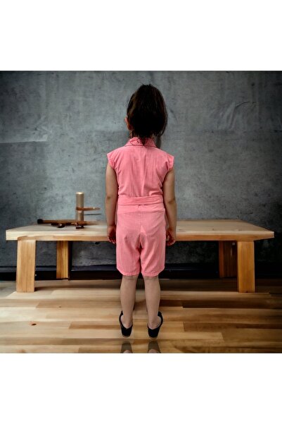 Esterella Κοριτσίστικη φόρμα με σορτς/Λεπτομέρεια τσέπης με κουμπιά/Κοντή φόρμα