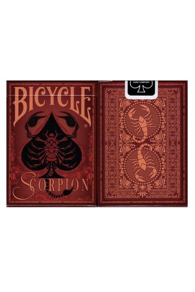 OyuncaklarÜlkesi بطاقة ألعاب Bicycle Scorpion بطاقة ألعاب باللون الأحمر (أحمر)