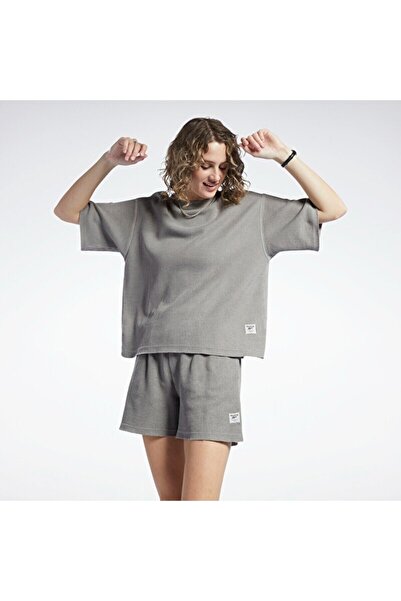 Reebok Γυναίκες& # x27;s Κοντομάνικο Μπλουζάκι Βάφλα XS