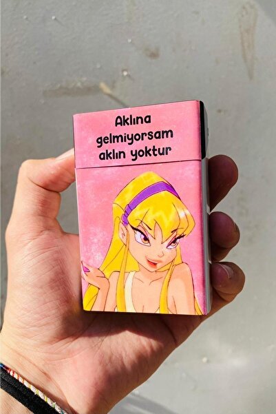 Namgo Stella Pembe Aklına Gelmiyorsam Standart Plastik Sigara Tabakası Kutusu