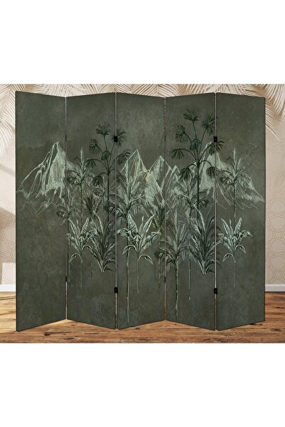 dbsanat Doğa Temalı Özel Tasarım Paravan Room Divider 180 x 200 cm