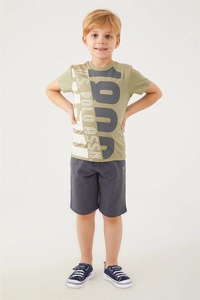 U.S. Polo Assn. Baza. Costum bermude pentru băiat Polo Assn 1313 Big Written