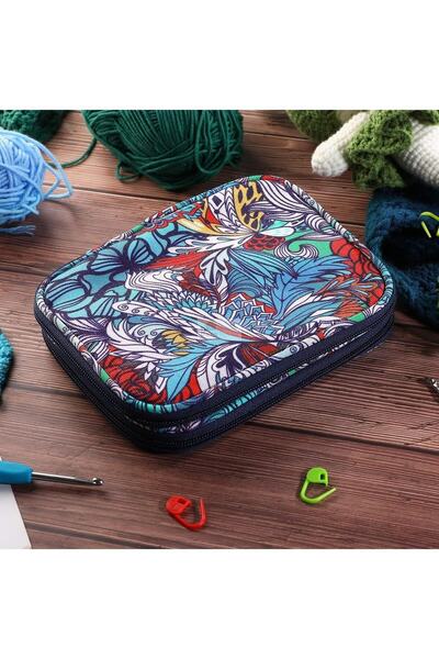 BALIM ÖRGÜ EVİ Portofel de depozitare pentru frigărui și croșetat cu model al...