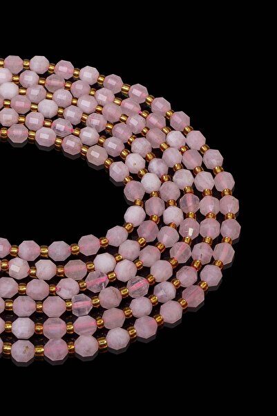 Dünya Doğal Taş 6x5 MM Piatra de cuarț roz