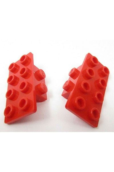 LEGO Creator Accessory Fitting Bracket 1 x 2 - 2 x 4 Red 4 pieces will be sent