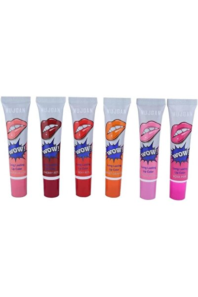 Generic Brand 6 قطع أحمر شفاه قابل للتقشير S