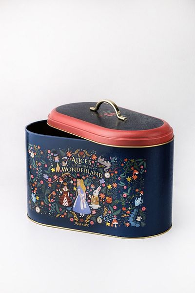 EVLE Metal Oval Bread Holder, Bread Basket, Bread Box, Tales Alices Er002-9a
