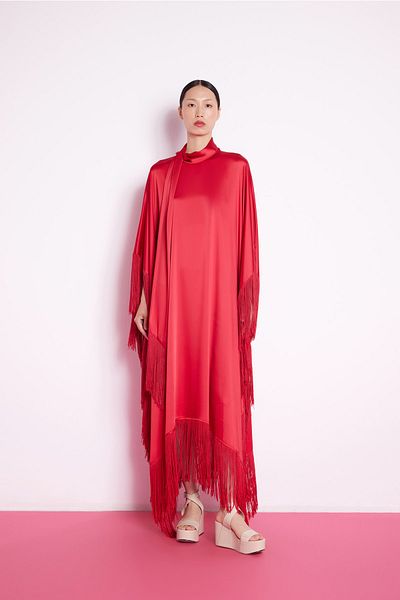 Nuum Design Fringed Dress Red
