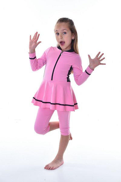 Rs Ramuni Girl's Long Sleeve Dress Swimsuit