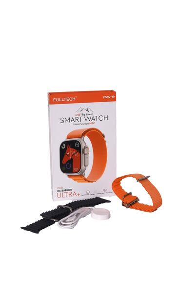 bidünya iletişim FULLTECH SMART WATCH SUYA DAYANIKLI ÇİFT KORDON AKILLI SAAT