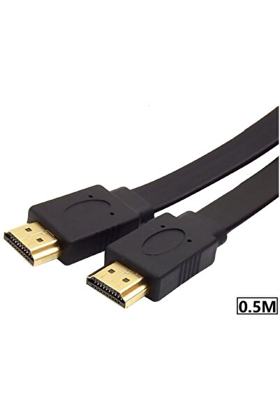 Alfais 4996 Yassı Flat Slim Hdmi Kablo Uyumlu 4k Full Hd 4k 60hz 2.0 Uyumlu 0.5M