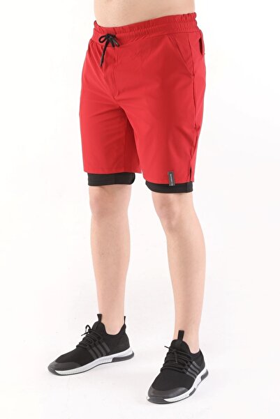 GHASSY CO. Erkek Running Hızlı Kuruma Micropoly Antrenman Halısaha Fitness Kısa Taytlı Outdoor Şort