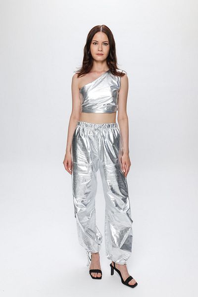 almesta CAMERON MT Cargo Parachute Pants-Metallic