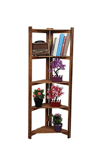 Wooden City Banyo Köşe Düzenleyici Mutfak Rafı Banyo Dolabı Çok Amaçlı Raf 5 ...