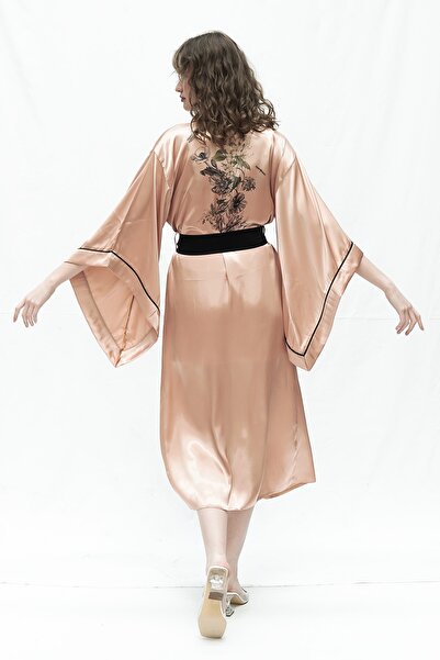 Mita Concept GOLD BAT ARM SATIN KIMONO
