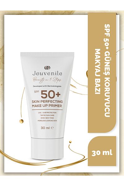 Jeuvenile برايمر مثالي للبشرة بعامل حماية من الشمس SPF 50+ - مخفي المسام وواقي من الشمس (حماية من الأشعة فوق البنفسجية فئة A وB)