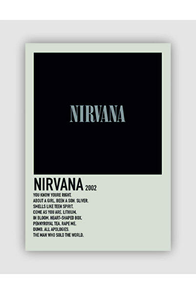 fırsatlar diyarı Nirvana Duvar Posteri - Duvar Dekoru - Kalın Kağıt - Çerçevesiz