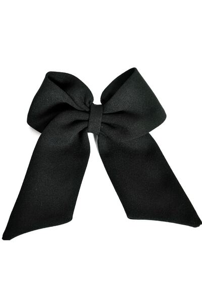 Atılgan Grp Women's Black Bow Buckle, Children's Bow Buckle, Automatic Buckle 8 cm