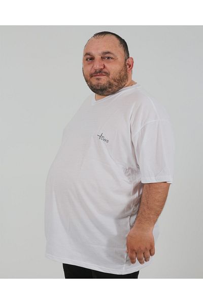 Crosswise Large Size T-shirt - Relaxed Fit