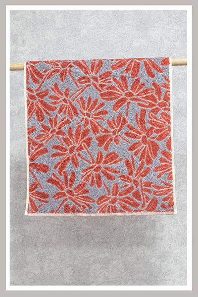 Class 100% Combed Cotton 50x100 Yarn Dyed Set of 2 Flower V2