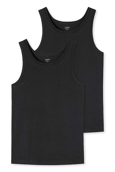 uncover by Schiesser Herren Unterhemden 2er Pack - Serie „Uncover“, Rundhals