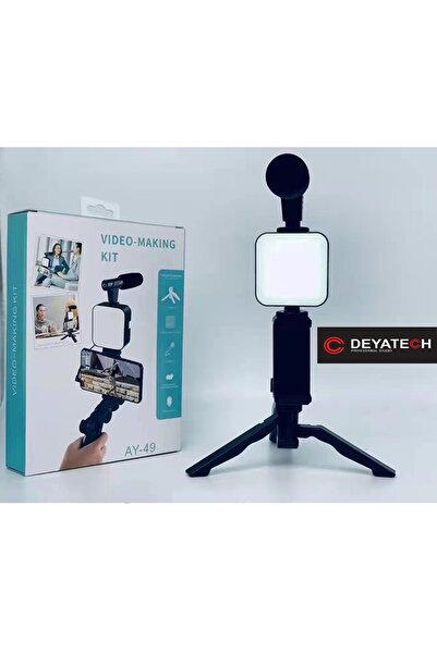 Deyatech Led Ay-49 Youtuber Set Video Çekimi TikTok Videomaking Işık