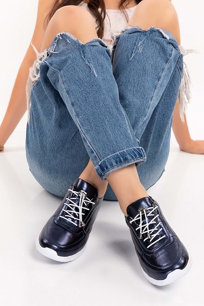 Gondol În interior și în exterior Pantofi sport ușori cu talpă Faylon din piele naturală es.110 - Bleumarin - 40
