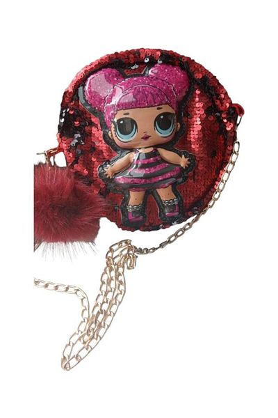 DZC KUZENLER AVM LOL BABY POMPOM PULLU LUMINOUS PEAUTIES CHILDREN'S CHAIN SHOULDER BAG CREAM