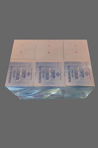 Gürmatsan Matbaa Kırtasiye ve Ofis Numaralı Fiş Büyük 36 Adet (3 Düzine)