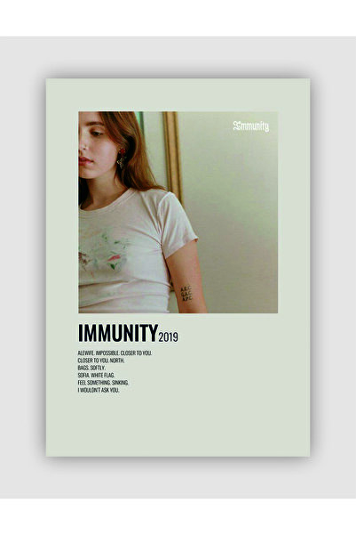 fırsatlar diyarı Clairo - Immunity Duvar Posteri - Duvar Dekoru - Kalın Kağıt...