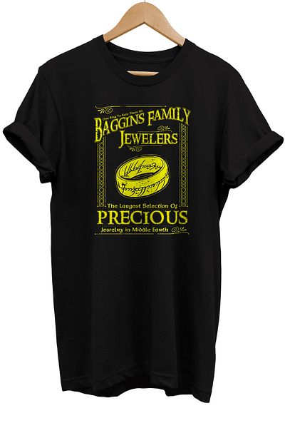 remonz Μπλουζάκι Lord of the Rings Series Baggins Goldsmith 100% βαμβακερό μπλουζάκι μεγάλου μεγέθους