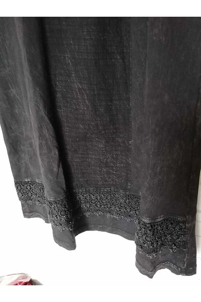 anne moda ankara Καλοκαιρινό φόρεμα 100% βαμβακερό μακρυμάνικο κάτω από το γόνατο