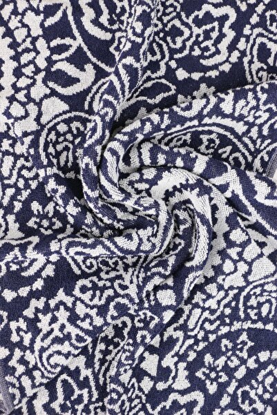 Taka Fabrics Хвилястий візерунок, 100% бавовна, рушник для гостей розміром 70x40 см, біло-сірий