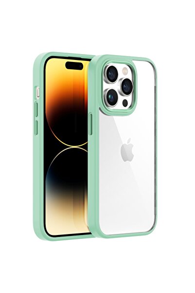 Buff iPhone 14 Pro New Air Uyumlu Bumper Kılıf Light Green