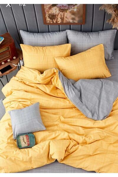 Gasel Home طقم غطاء لحاف مزدوج الجوانب من القطن