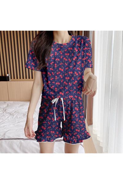 PEMBİŞ HOMEWEAR Σετ σορτς Aden Cherry 3 Supersoft