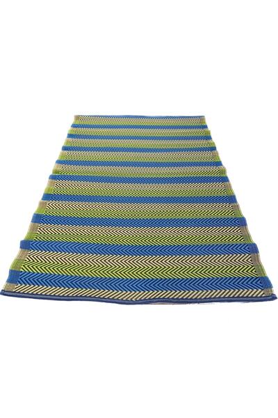 bademlerhali Renkli Plastik Piknik Hasırı Büyük Boy 180x270