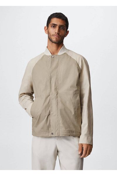 MANGO Man Βαμβακερό μπουφάν Bomber