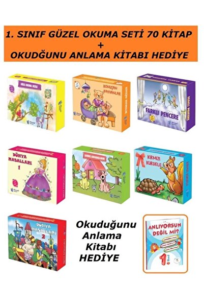 Mor Işık Yayınları Morışık 1. Sınıf Hikaye Seti 70 Kitap + Okuduğunu Anlama K...