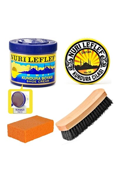 nurileflef 4 Parça Ayakkabı Bakım Boya Seti