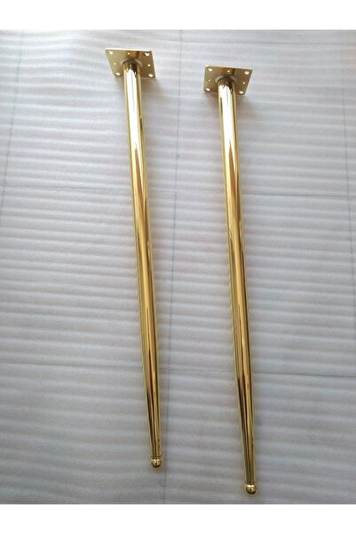 DEMONTEPARK 4 bucăți - picior de masă de lux, placat cu aur de 73 cm (picior de masă cu unghi de 10 grade pe laterale)