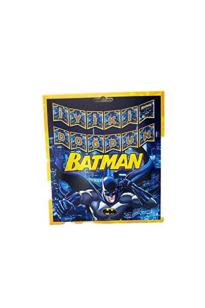 MFM Banner cu mesajul „La mulți ani” cu tematică Batman