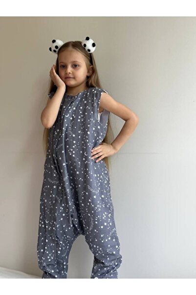 MAMARADUGA كيس نوم ربيعي للأطفال من الموسلين أنثراسايت سموكد ستار (سلسلة خاصة)