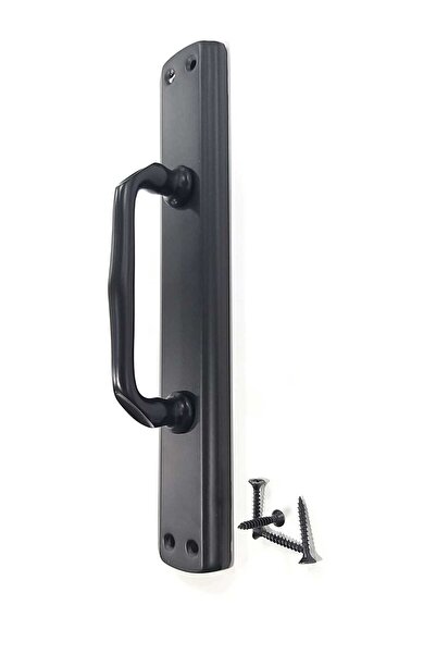 ARON (2 ADET) Nobel ( Mat Siyah) Büyük Elif Çekme Sürme Açma Kol Uzunluk - 24cm Genişlik - 4cm