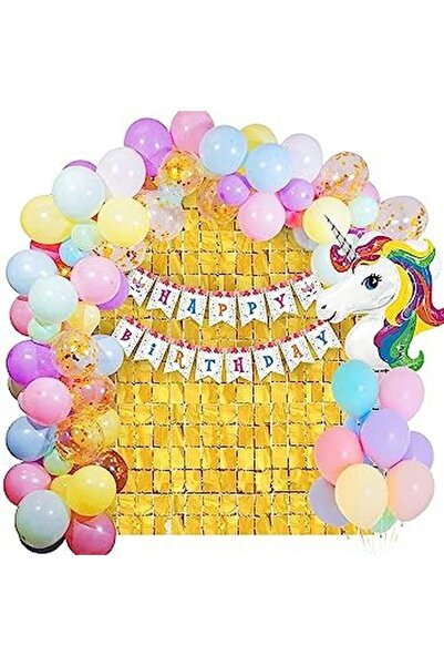 DÜVENCİ TİCARET ÇITIPITISTORE UNICORN MAKARON LUKSUZNI SET BALONIJA ZA ROĐENDAN